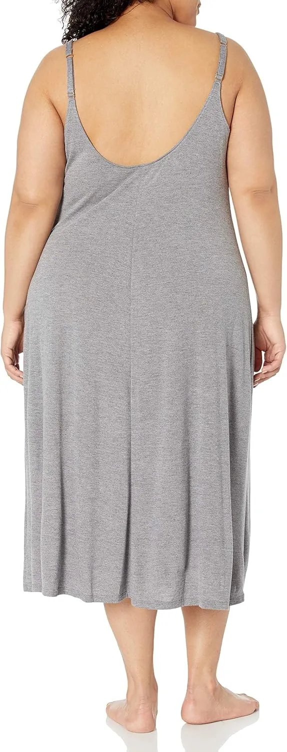 Natori Women's Shangri-La Solid Knit Gown Nightgown nightshirt