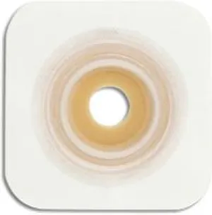 Natura® Durahesive® Skin Barrier, 4.5" x 4.5" (11.5cm x 11.5cm) White, Moldable Stoma Opening 7/8" - 1-1/4" (22mm - 33mm), Flange 1-3/4" (45mm) - Box of 10