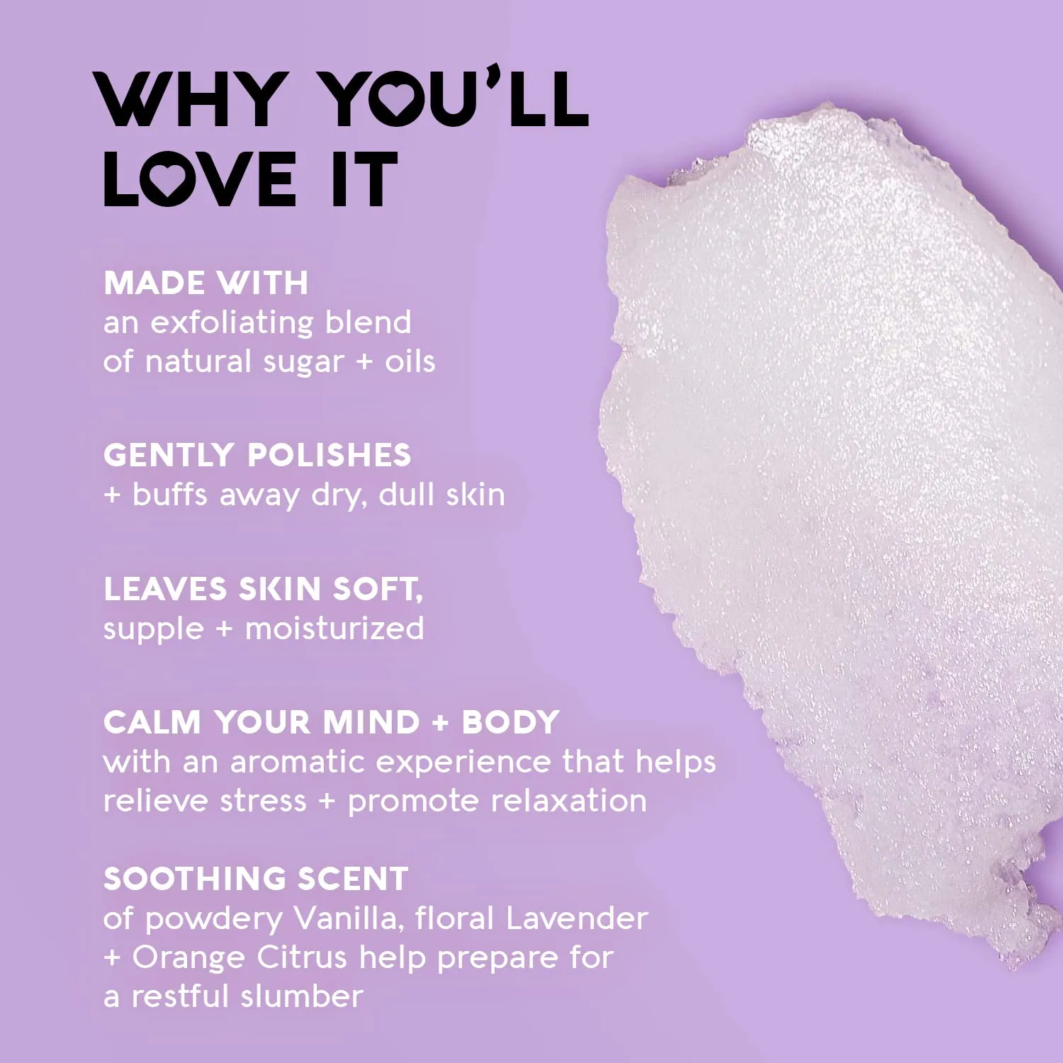Nature's Beauty Lavender Chamomile Sleep Body Scrub Multi-Pack - Gently Exfoliate, Moisturize & Sooth Combination to Dry Skin, Made w/Coconut, Jojoba   Moringa Seed Oils, 11.3 oz (2 Pack)