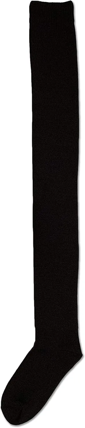 NEON NATION Extra Long Solid Color Thigh High Knit Socks