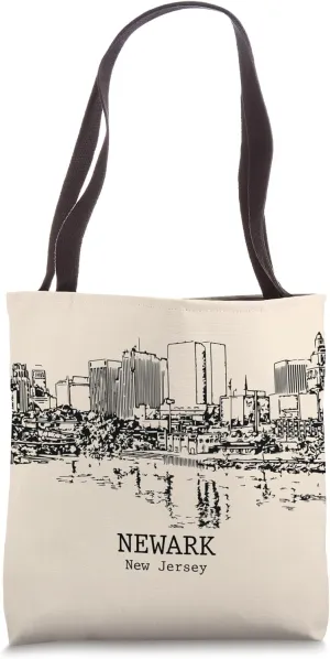 Newark New Jersey Vintage Retro Travel Souvenir Tote Bag