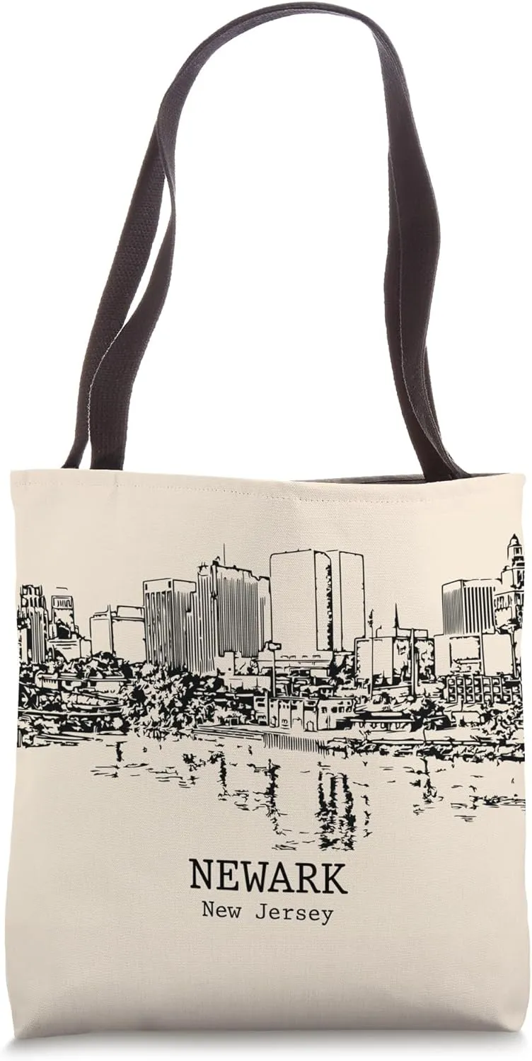 Newark New Jersey Vintage Retro Travel Souvenir Tote Bag