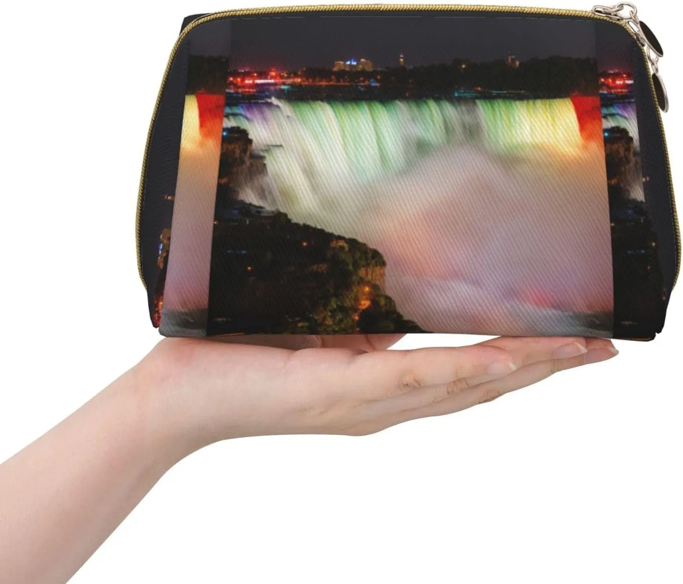 Niagara Falls Toiletry Pouch, Travel-Friendly Makeup Organizer For Makeup Brushes, Lipsticks