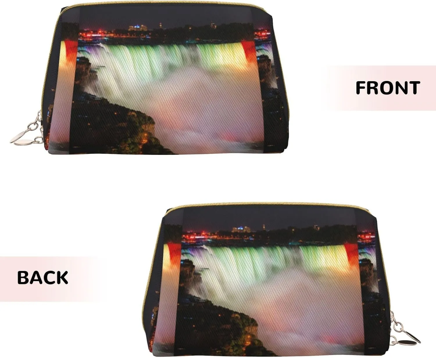 Niagara Falls Toiletry Pouch, Travel-Friendly Makeup Organizer For Makeup Brushes, Lipsticks