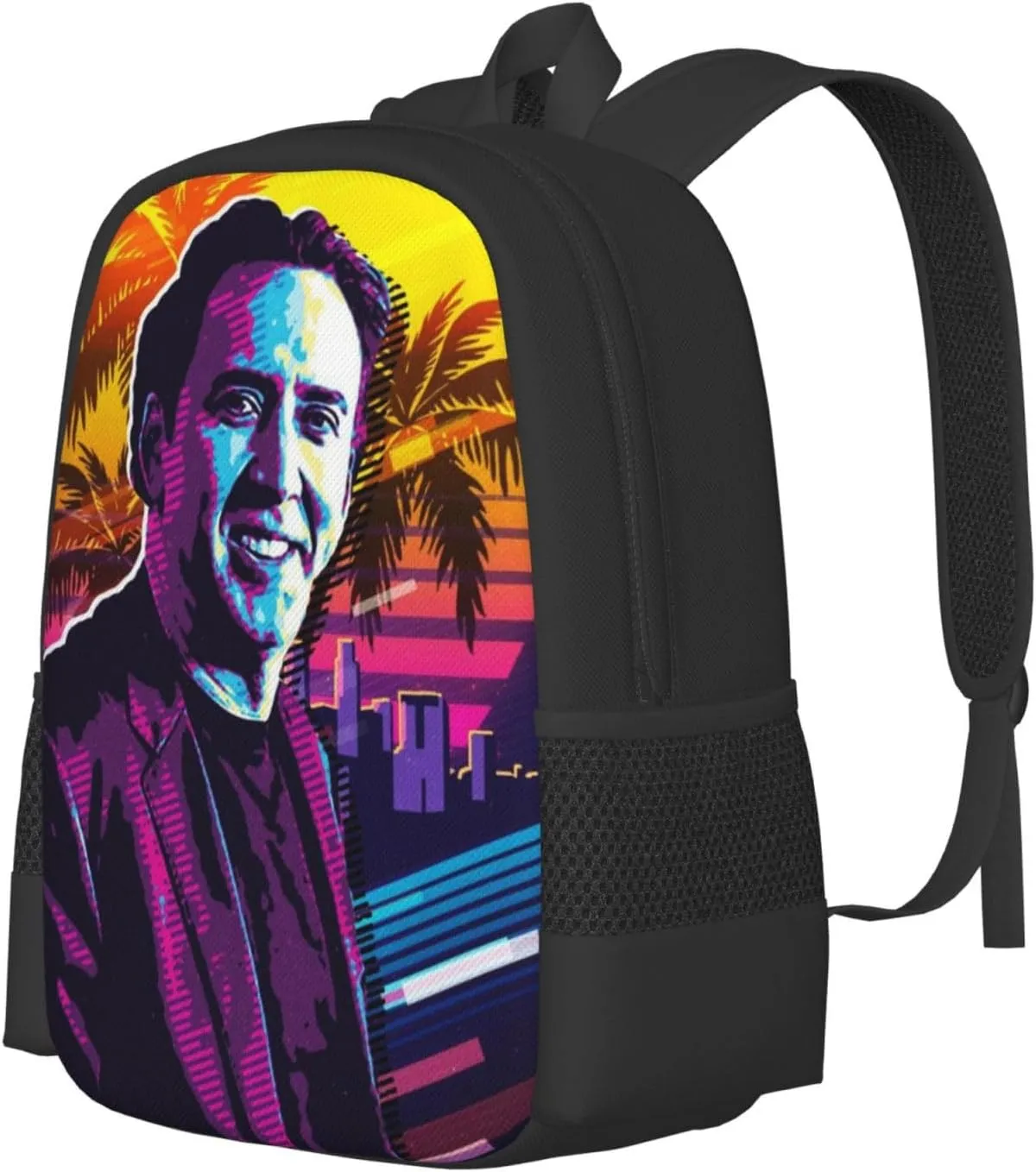 Nic-olas Cage Backpack,Large Capacity Lightweight Travel Casual Daypack Large Laptop Bag