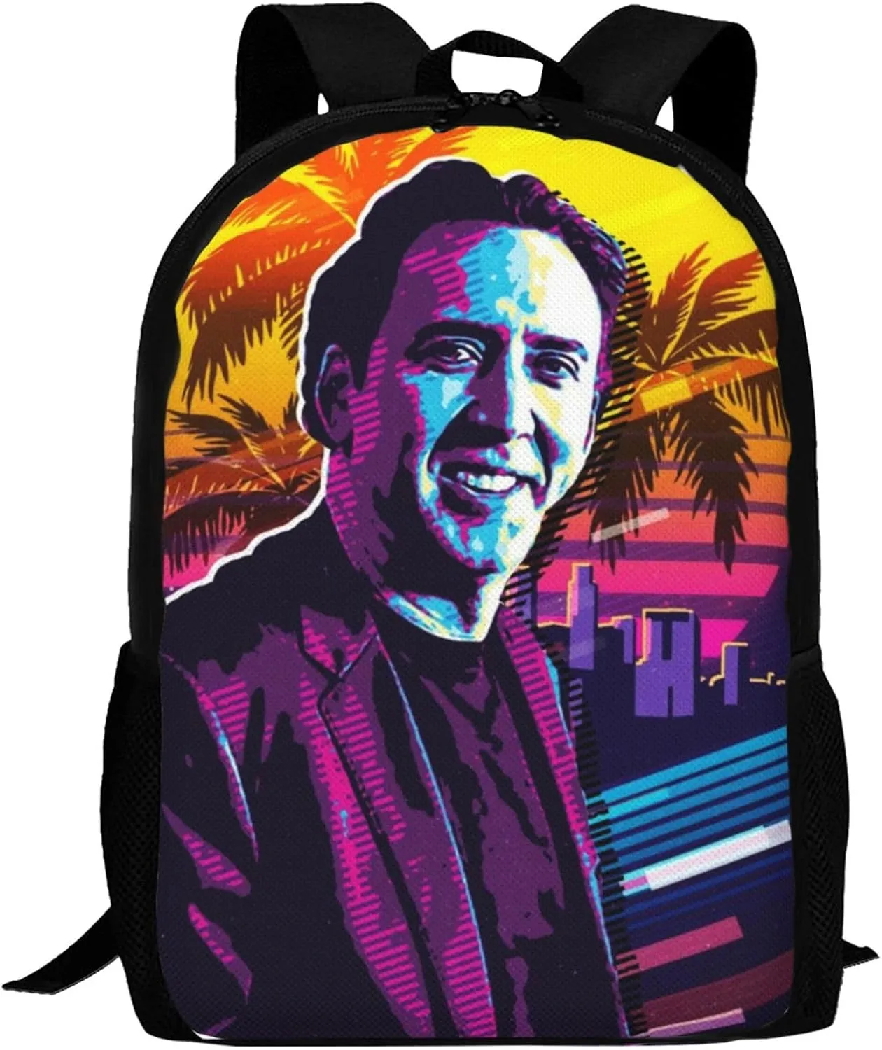 Nic-olas Cage Backpack,Large Capacity Lightweight Travel Casual Daypack Large Laptop Bag