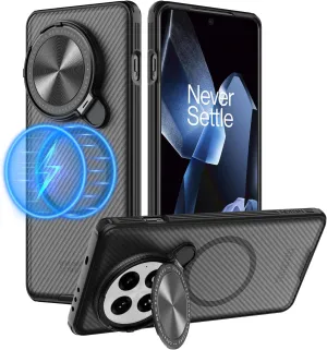 Nillkin for OnePlus 13 Magnetic Case with Kickstand, Compatible with Magsafe, CamShield Prop for one plus13 5G Phone case with Camera Cover 6.82 inch (Deep Grey)