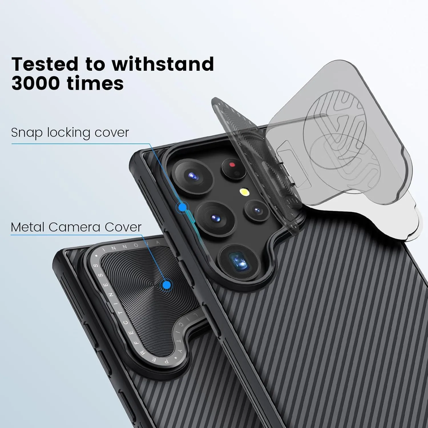 Nillkin Galaxy S24 Ultra Magnetic Case with Kickstand,CamShield Prop S24 Ultra 5G Case with Camera Cover,Compatible with Magsafe 6.8 inch (Black)