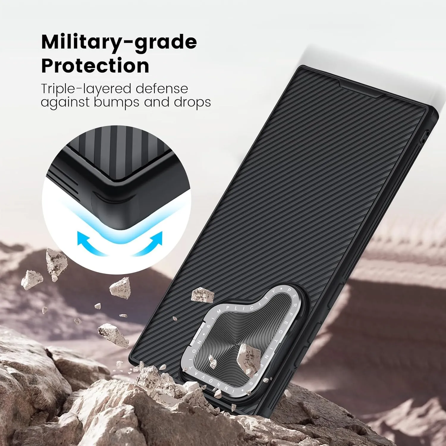Nillkin Galaxy S24 Ultra Magnetic Case with Kickstand,CamShield Prop S24 Ultra 5G Case with Camera Cover,Compatible with Magsafe 6.8 inch (Black)