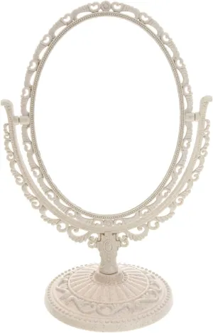 NOLITOY Double Sided Tabletop Vanity Makeup Mirror Rotation Magnifying Mirror Bathroom Bedroom Dresser