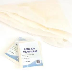 NOVAMEDIC First Aid Triangular Splint Bandage with Safety Pins for Sprain and Fracture Support, Latex-Free Non-Woven Cotton, 40x40x56 cm (Pack of 24)