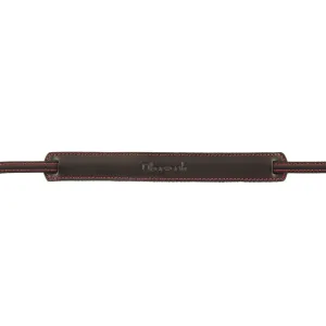 Oberwerth Mosel Classic Camera Strap (Black Leather/Red Stitching, 39.4")