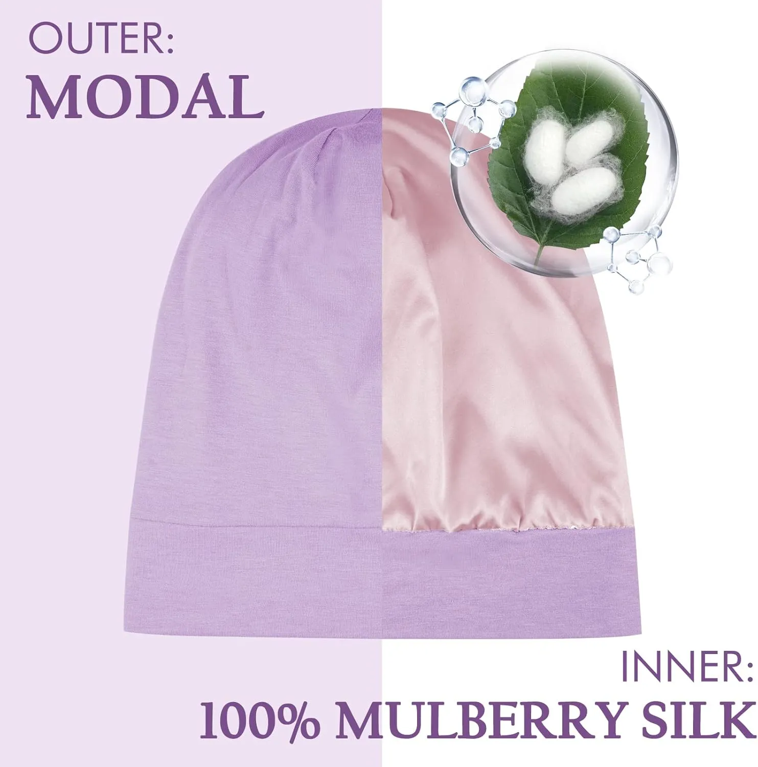 OLESILK Silk Bonnet for Kids Girls 2-6 Years, Adjustable Strap, Smooth for No Frizzy Hair, Breathable All Night Slleping