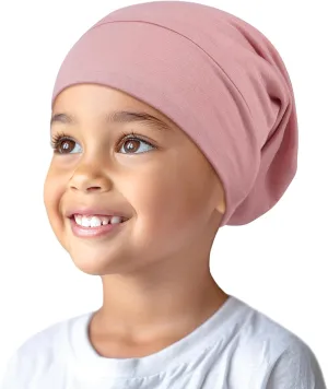 OLESILK Silk Bonnet for Kids Girls 2-6 Years, Adjustable Strap, Smooth for No Frizzy Hair, Breathable All Night Slleping