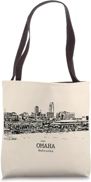 Omaha Nebraska Vintage Retro Travel Souvenir Tote Bag