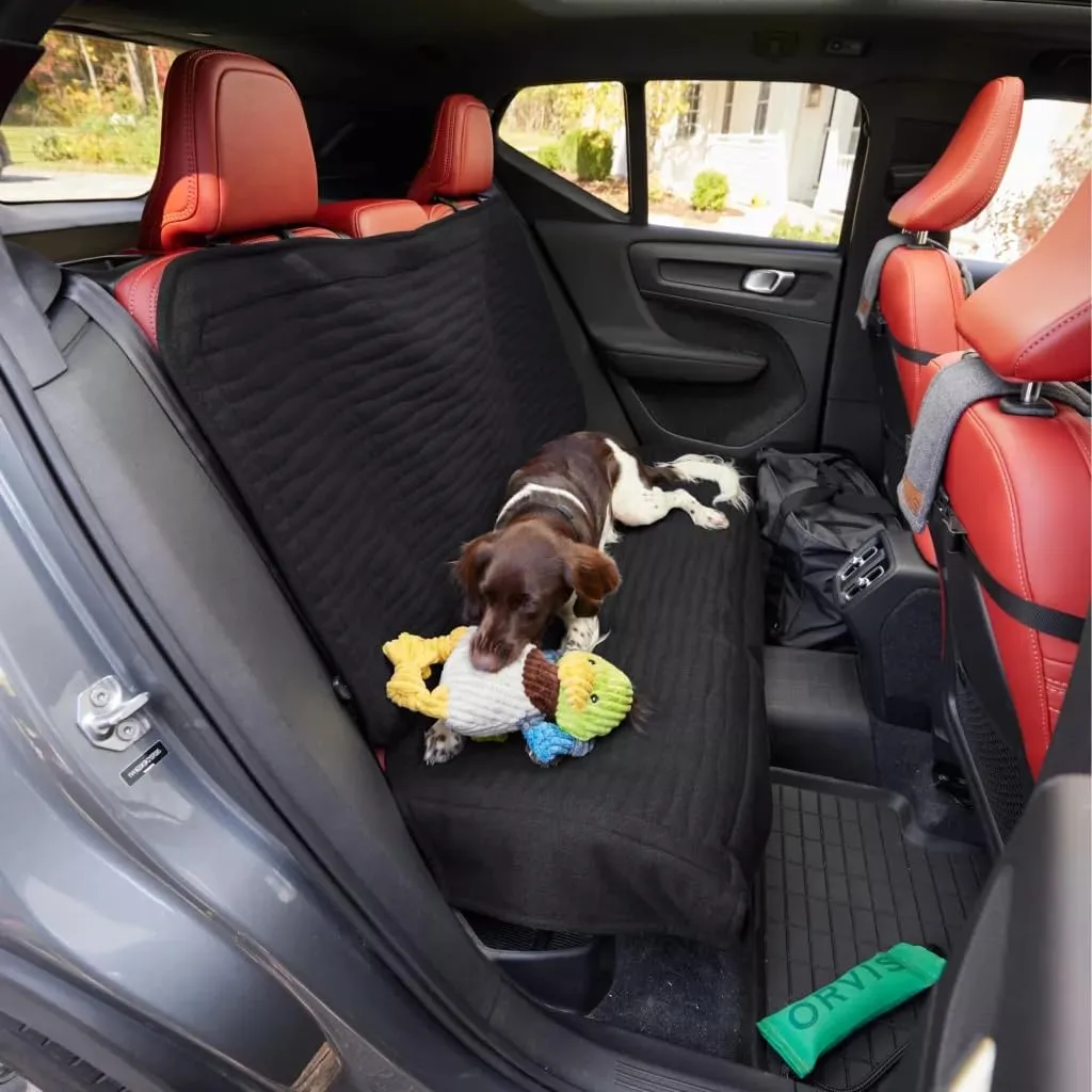Orvis Dog's Grip-Tight Backseat Protector, Black - Mid Size