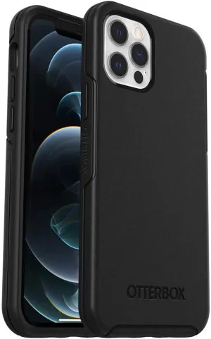 OtterBox Symmetry Series Case for iPhone 12 & iPhone 12 PRO (ONLY) Non-Retail Packaging - Black