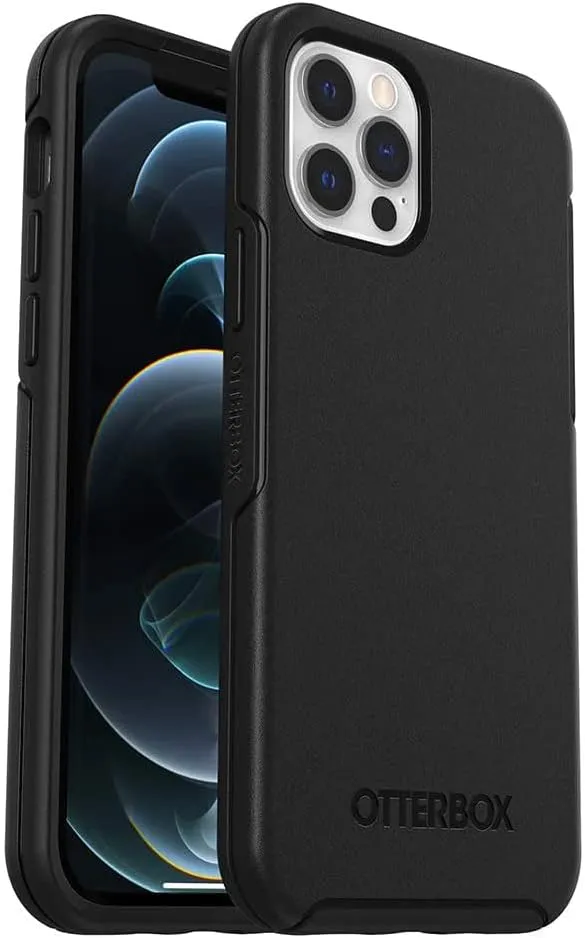 OtterBox Symmetry Series Case for iPhone 12 & iPhone 12 PRO (ONLY) Non-Retail Packaging - Black