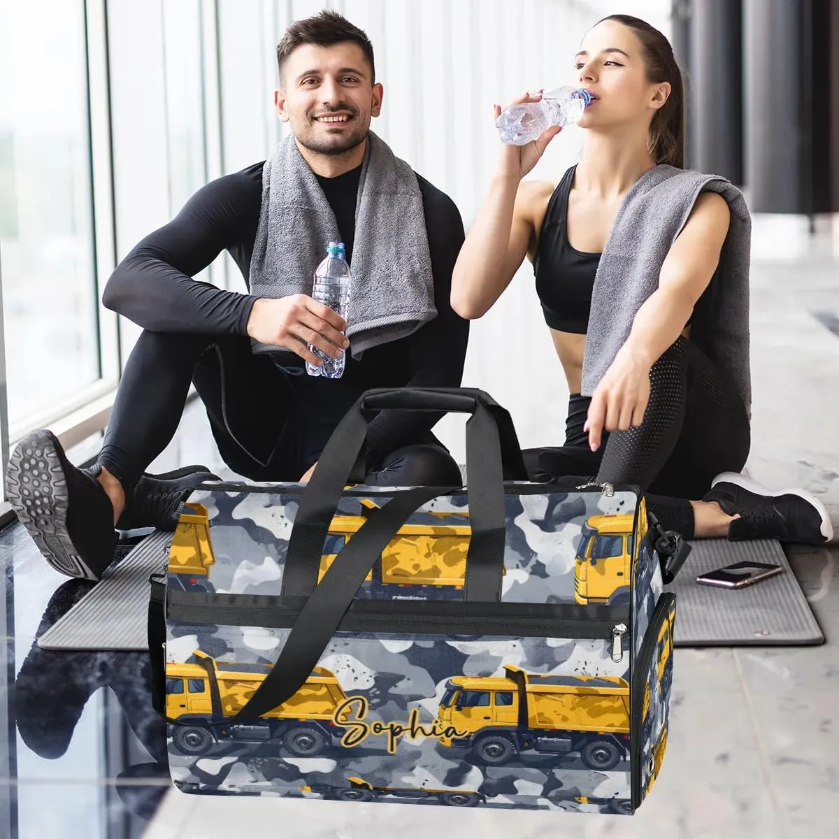 Overnight Bag for Adults Custom Large Duffel Bags Travel Bag Men Women Gym Bag for Training Soccer Swim Yoga Travel Truck Travel Duffel Bag