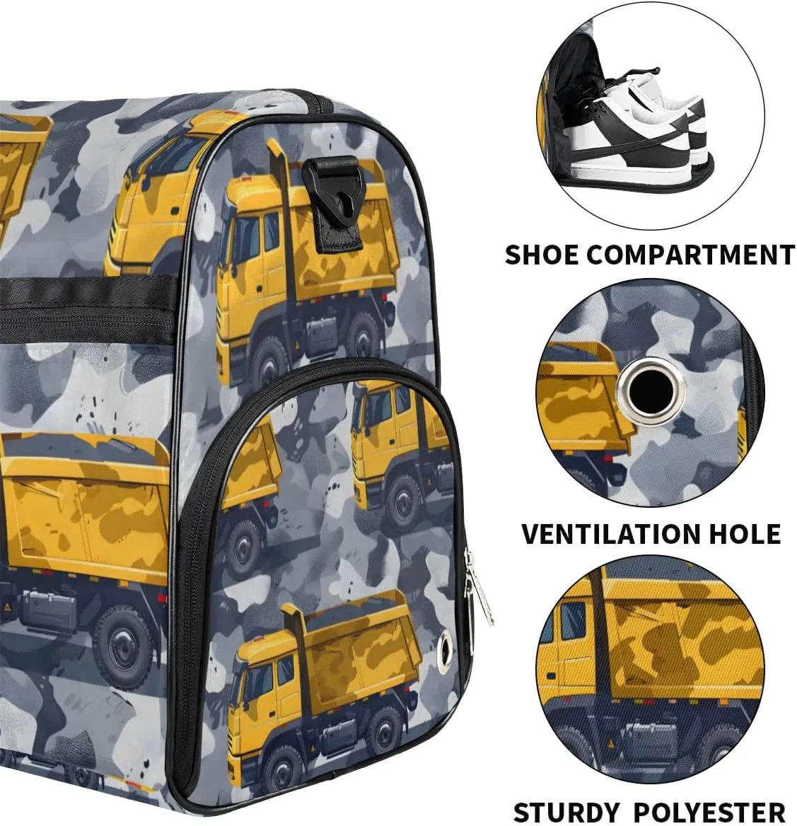 Overnight Bag for Adults Custom Large Duffel Bags Travel Bag Men Women Gym Bag for Training Soccer Swim Yoga Travel Truck Travel Duffel Bag