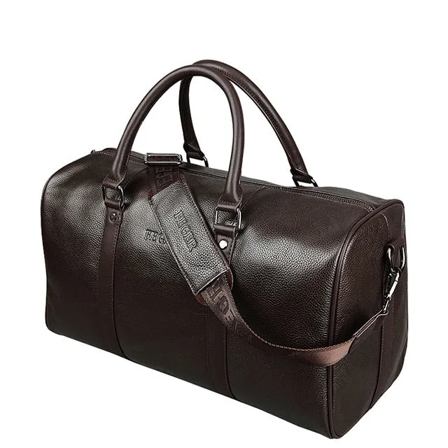 Oversized Weekend Leather Travel Duffel