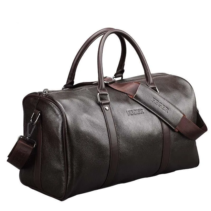 Oversized Weekend Leather Travel Duffel
