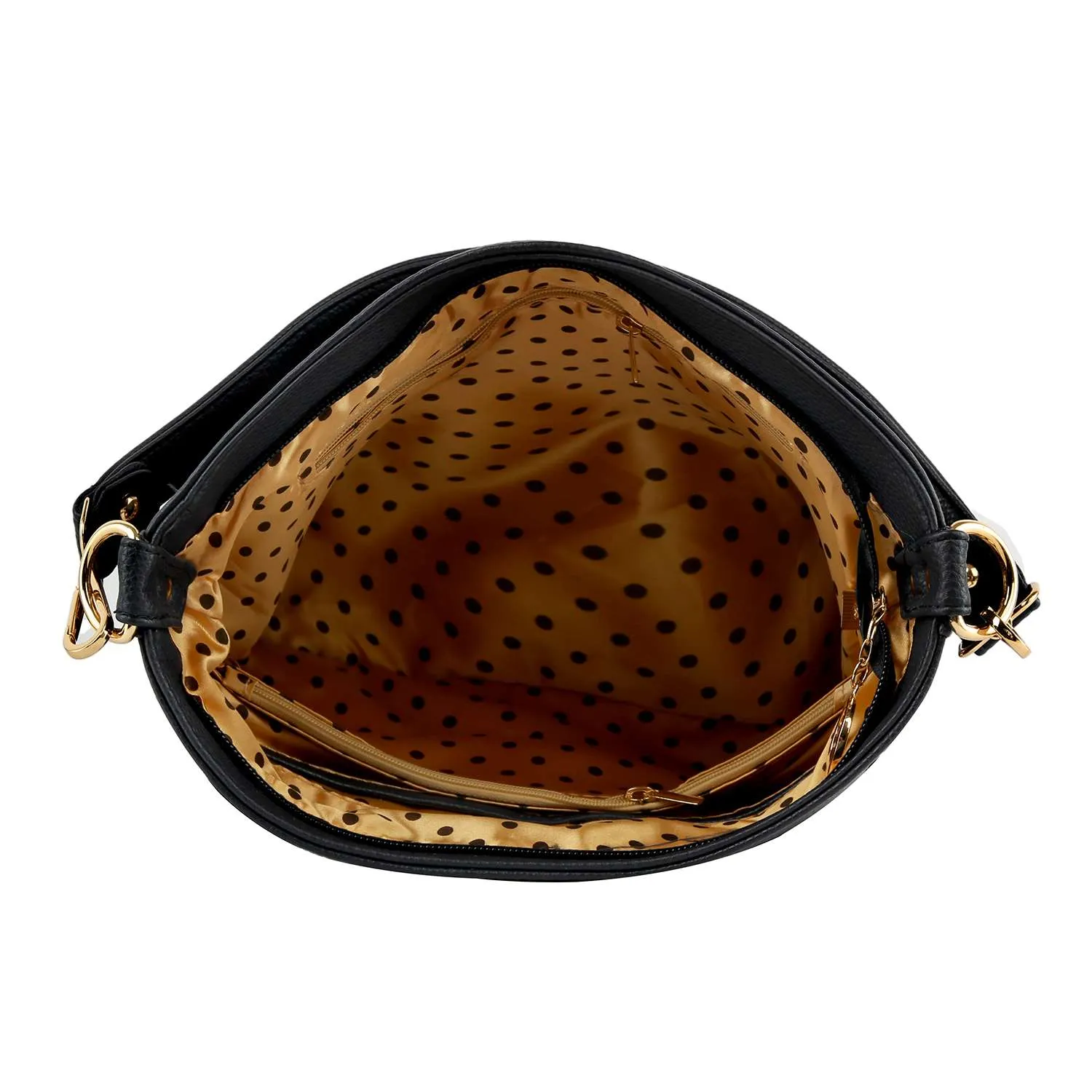 Owl Design Rhinestone Hobo Handbag