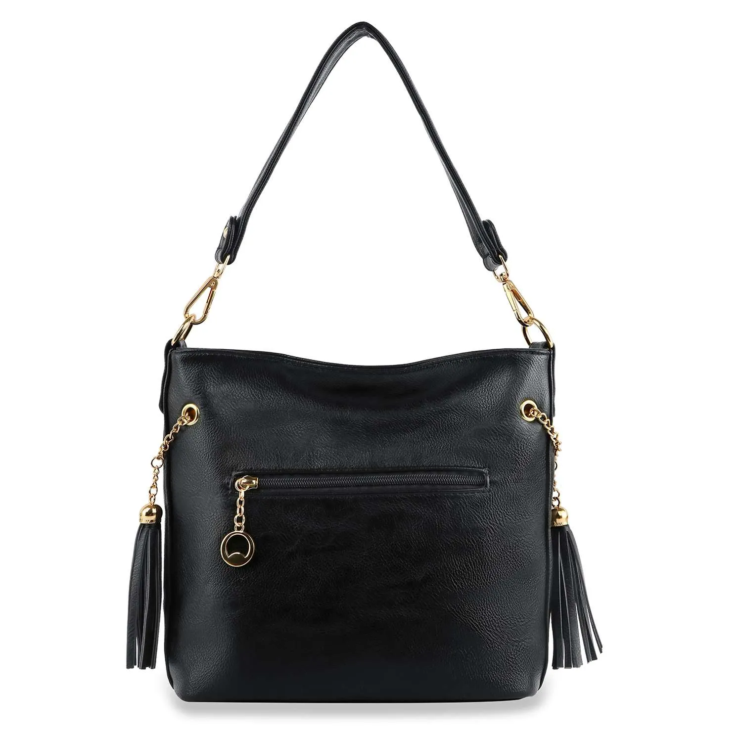 Owl Design Rhinestone Hobo Handbag