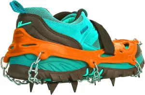 P Universal 14 Teeth Slip Ice Cleat Shoe Grips Spikes Cleats Crampons for Hiking Climbingblue Slip SpikesSki Shoe CoverCramponsNon Slip SpikesShoe G Spike Enhanced and Stability