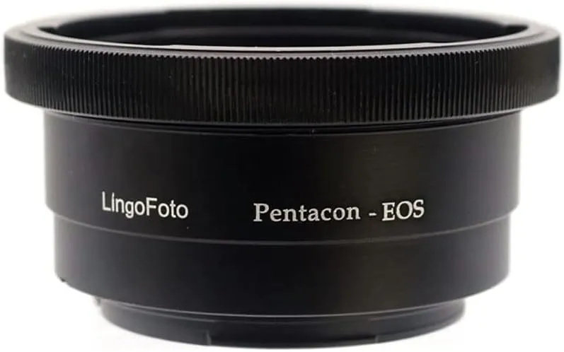 P60-EOS Lens Adapter Ring for Pentacon 6/Kiev 60 Lens for Canon EOS EF Mount Camera Metal Dual Purpose Adapter Ring Manual Focus