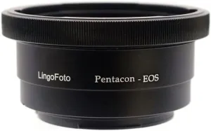 P60-EOS Lens Adapter Ring for Pentacon 6/Kiev 60 Lens for Canon EOS EF Mount Camera Metal Dual Purpose Adapter Ring Manual Focus