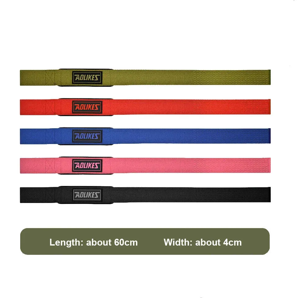 Pair of Non Slip Gym Dumbbell Lifting Straps