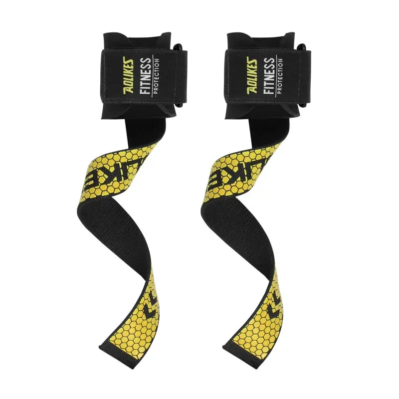 Pair of Non Slip Gym Dumbbell Lifting Straps