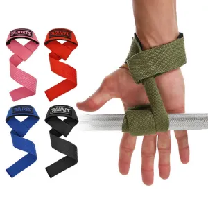 Pair of Non Slip Gym Dumbbell Lifting Straps