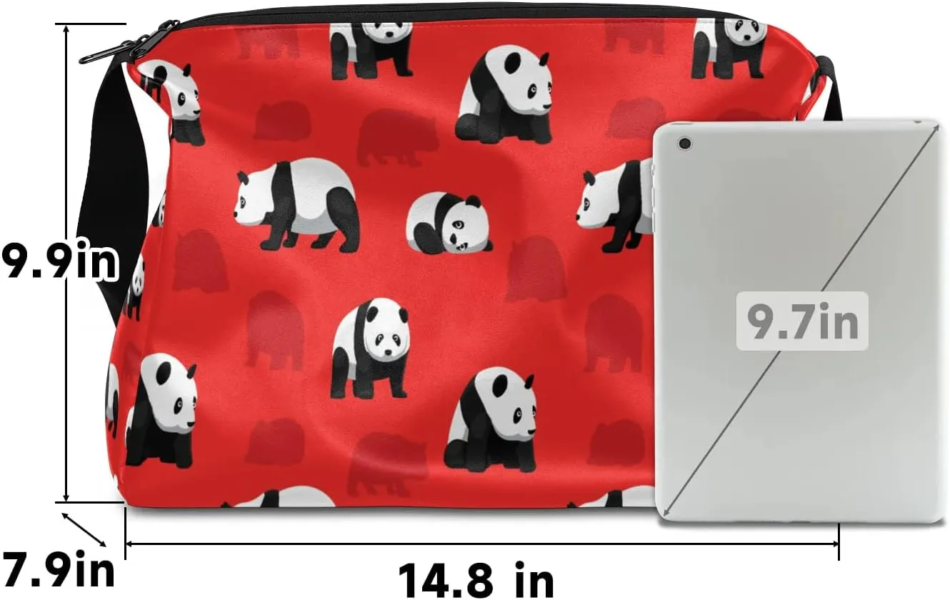 Panda Action Small Gym Bag for Men Women Workout Sport Duffle Bag Waterproof Weekender Overnight Bag Lightweight Carry on Tote Bag Crossbody Shoulder Travel Bag for Swim Yoge Dance