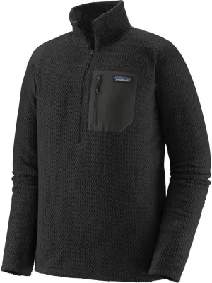 Patagonia Men's R1 Air Zip-Neck Slim Fit Sweatshirt - Black, Size S