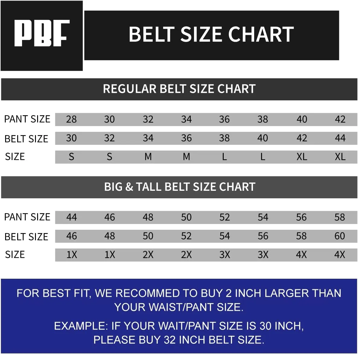 PBF Leather Gun Belt for Men - 1.5" Concealed Carry Belt - Heavy Duty & Durable