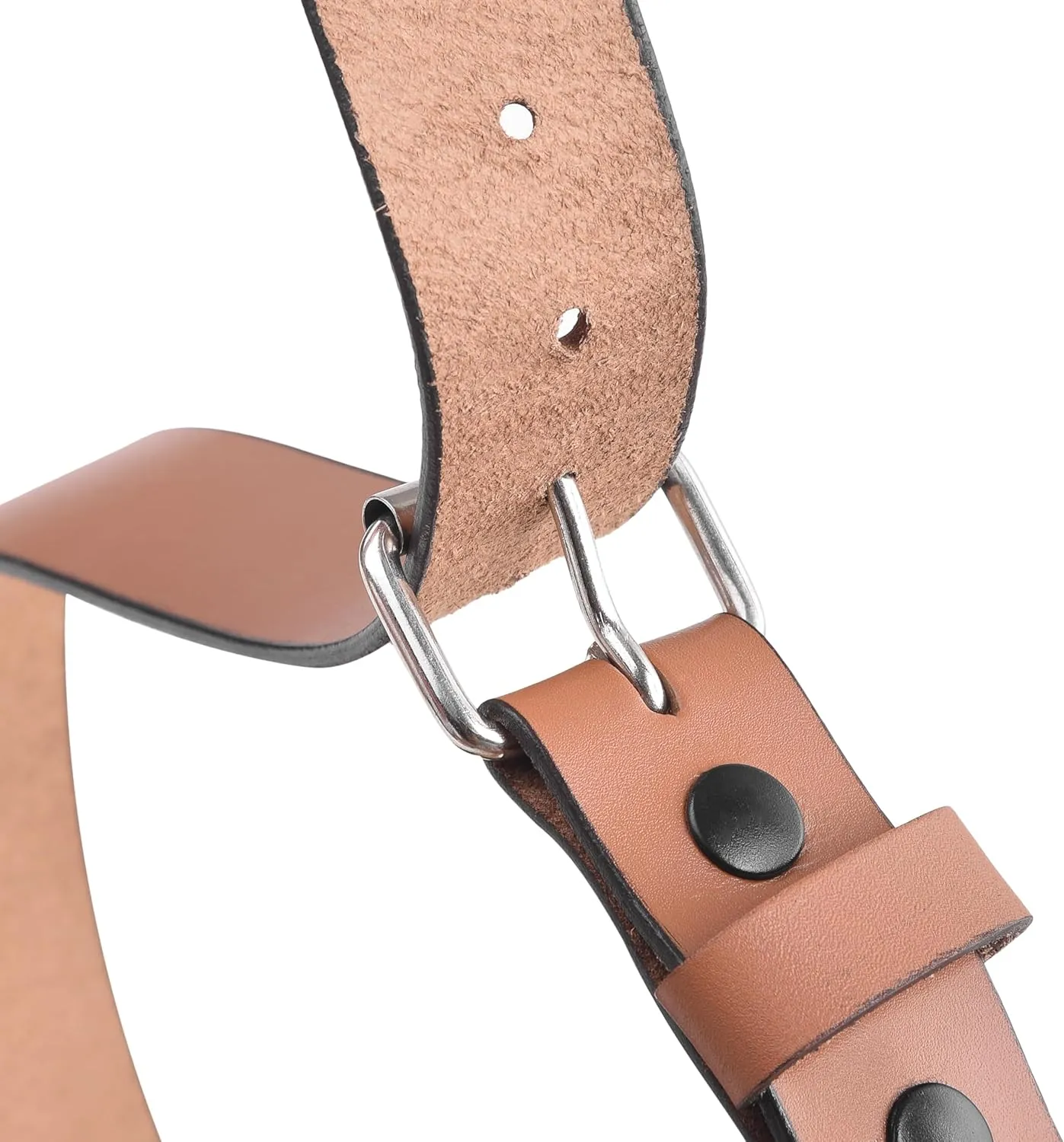 PBF Leather Gun Belt for Men - 1.5" Concealed Carry Belt - Heavy Duty & Durable