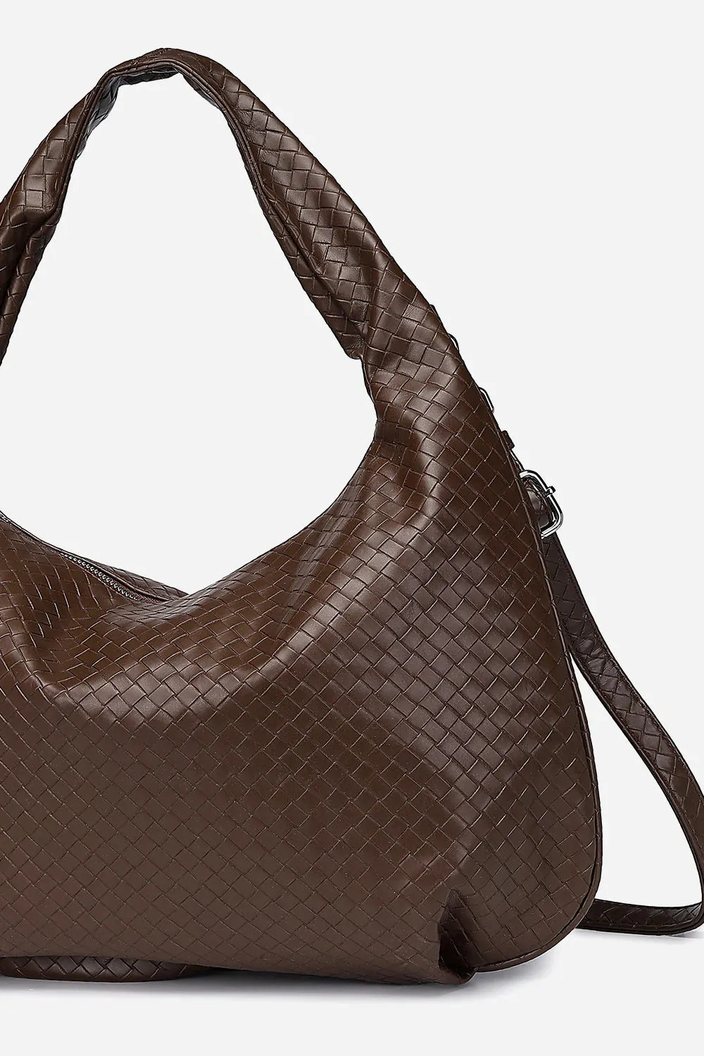 Peony Hobo Bag - Dark Brown