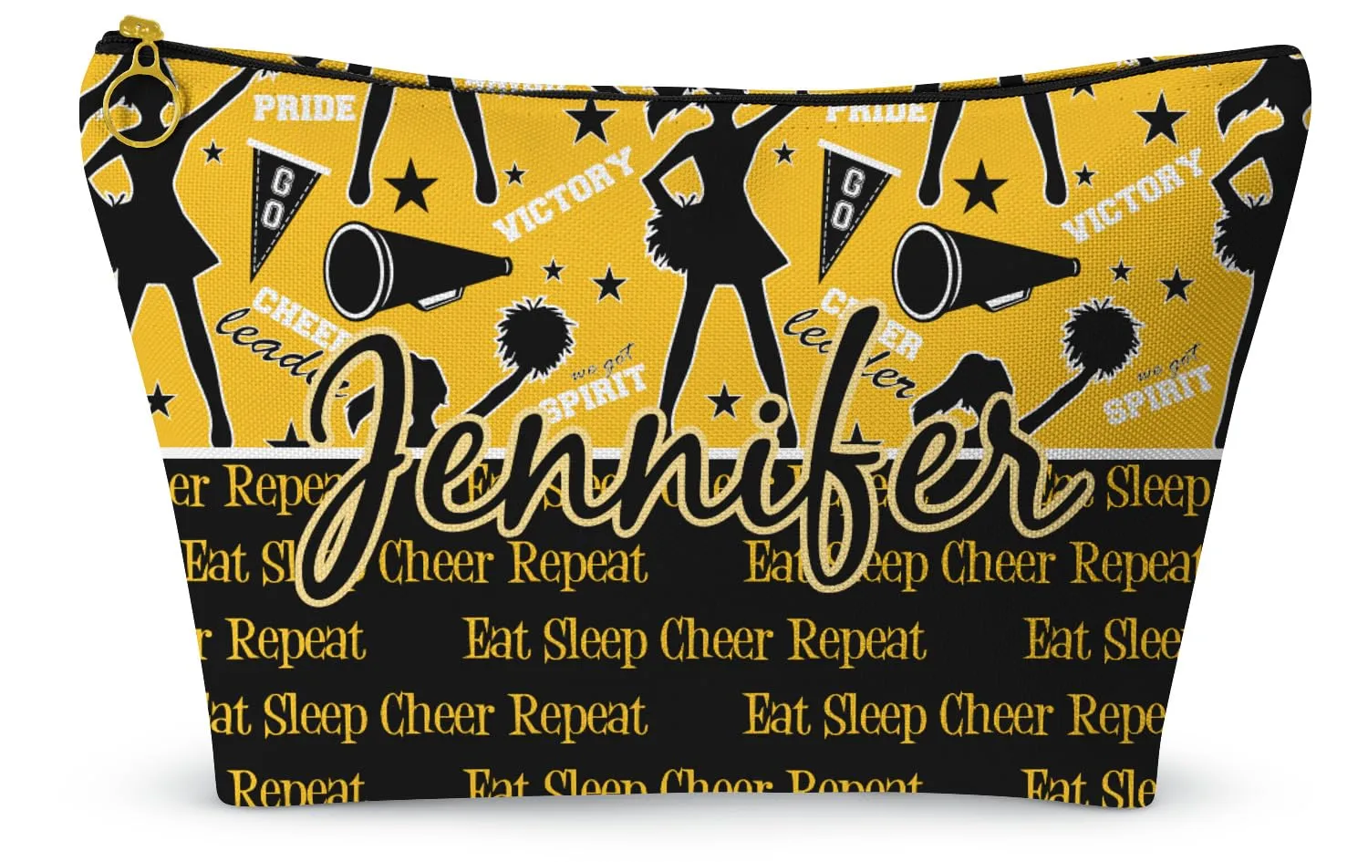 Personalized Cheer Makeup Bag - Small - 8.5"x4.5"
