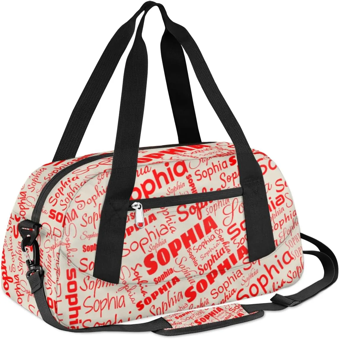 Personalized Kids Gym Bag Overnight Bags for Boys Girls, Customized Travel Duffle Bag with Name