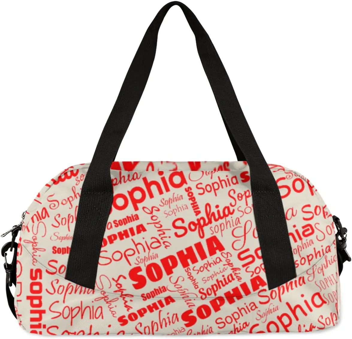 Personalized Kids Gym Bag Overnight Bags for Boys Girls, Customized Travel Duffle Bag with Name