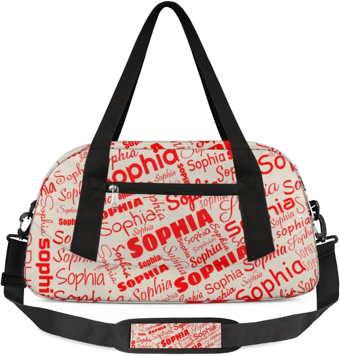 Personalized Kids Gym Bag Overnight Bags for Boys Girls, Customized Travel Duffle Bag with Name