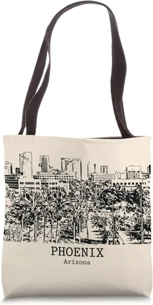 Phoenix Arizona Vintage Retro Travel Souvenir Tote Bag