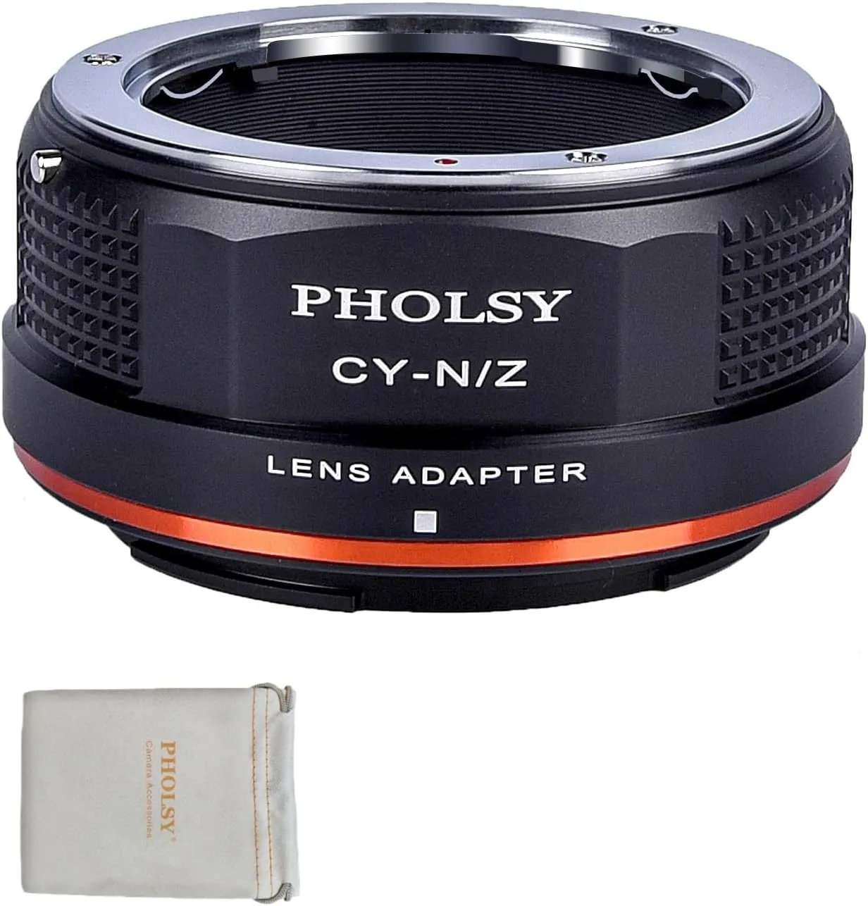 PHOLSY Lens Mount Adapter Manual Focus: Compatible with Contax/Yashica (C/Y) Lens to Z Camera Body