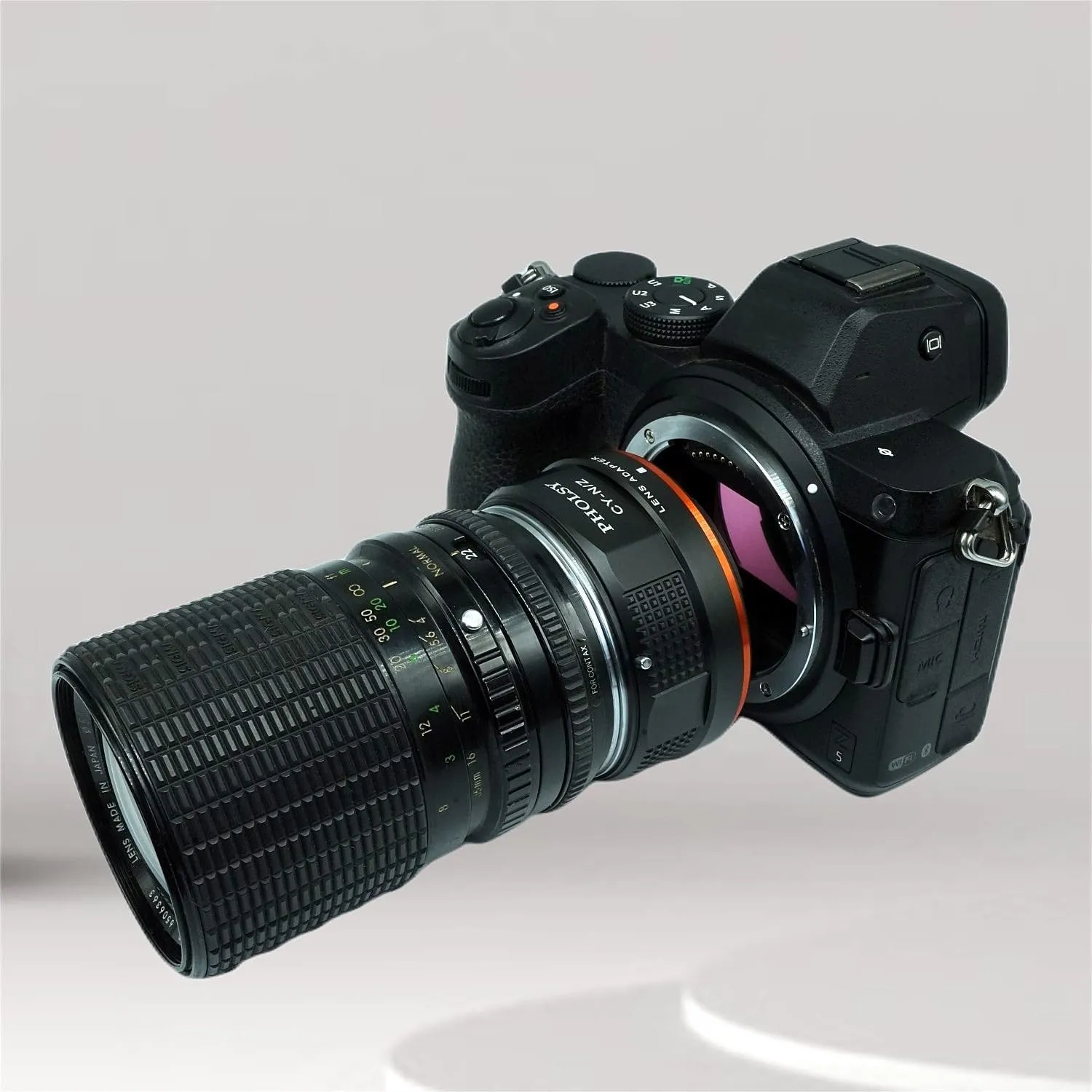 PHOLSY Lens Mount Adapter Manual Focus: Compatible with Contax/Yashica (C/Y) Lens to Z Camera Body