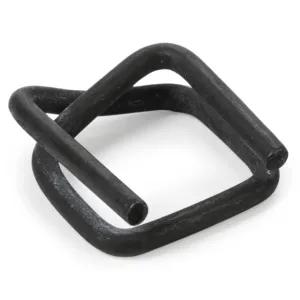 Phosphate Cord Strapping Buckles 1/2", Pack of 1000 - Heavy-Duty Metal Buckles with Phosphate Coating for Woven Cord Strapping - Reusable Metal Wire Buckle for Strapping - SKU BP-12 by IDL Packaging