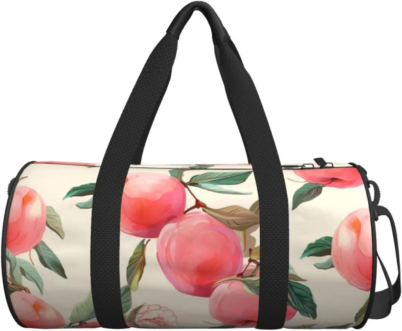 Pink Peach Travel Duffle Bag for Men Women Sport Gym Bag Foldable Weekender Bag Carry on Overnight Bag for Travel Swimming Basketball