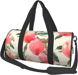 Pink Peach Travel Duffle Bag for Men Women Sport Gym Bag Foldable Weekender Bag Carry on Overnight Bag for Travel Swimming Basketball