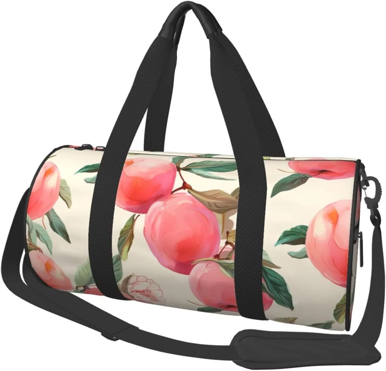 Pink Peach Travel Duffle Bag for Men Women Sport Gym Bag Foldable Weekender Bag Carry on Overnight Bag for Travel Swimming Basketball